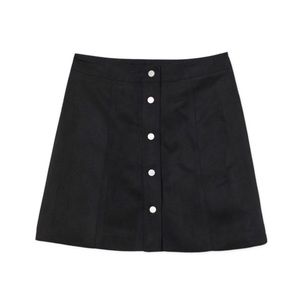 π NWT Suede Button Up Skirt